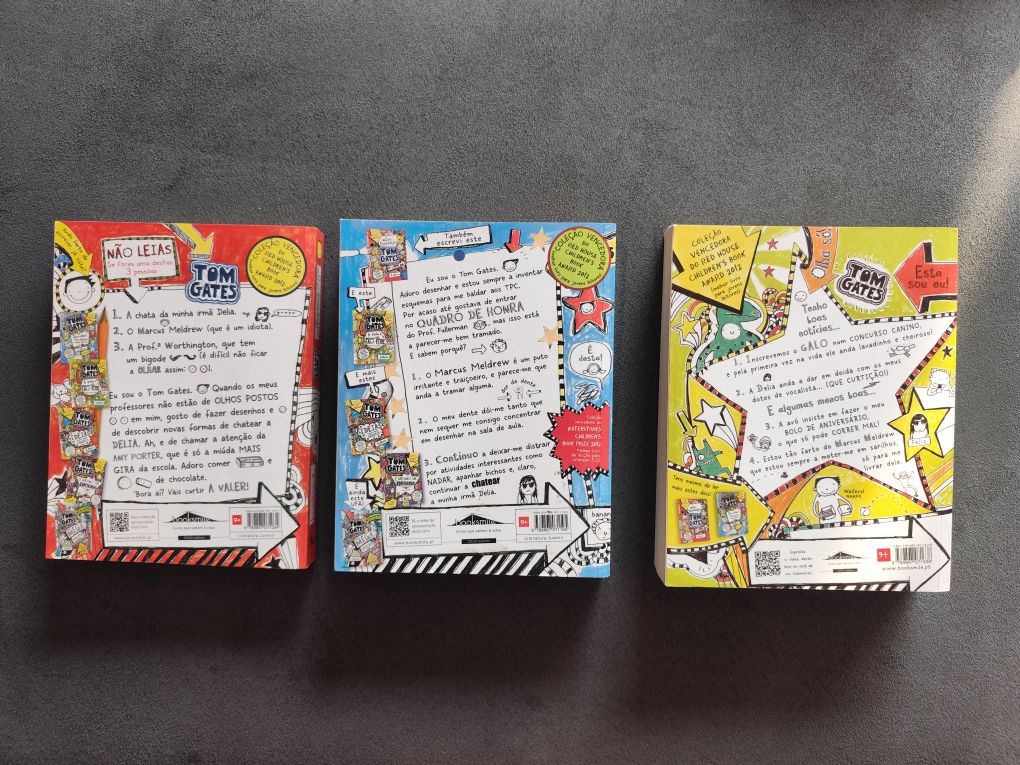 Livros 1, 2, 3 Coleção Tom Gates