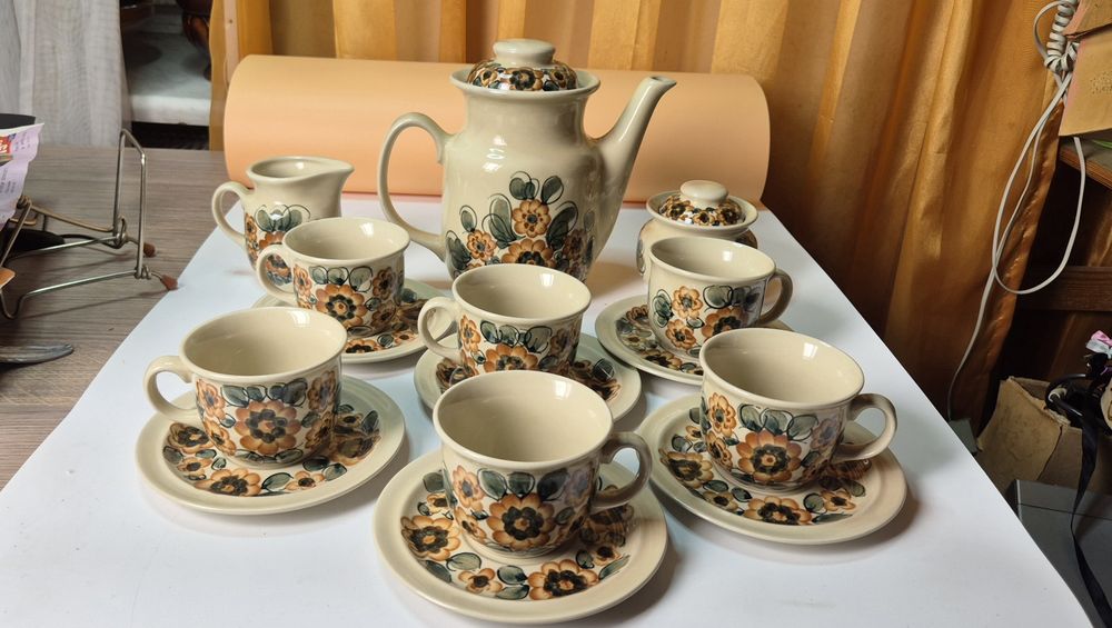 Porcelit Pruszków kompletny serwis dla 6 osób  w ładnym stanie