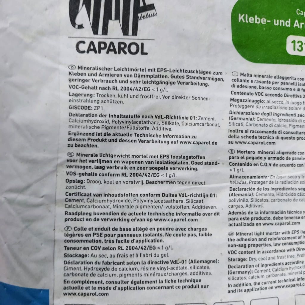 Caparol masa klejąca i wzmacniająca 15kg