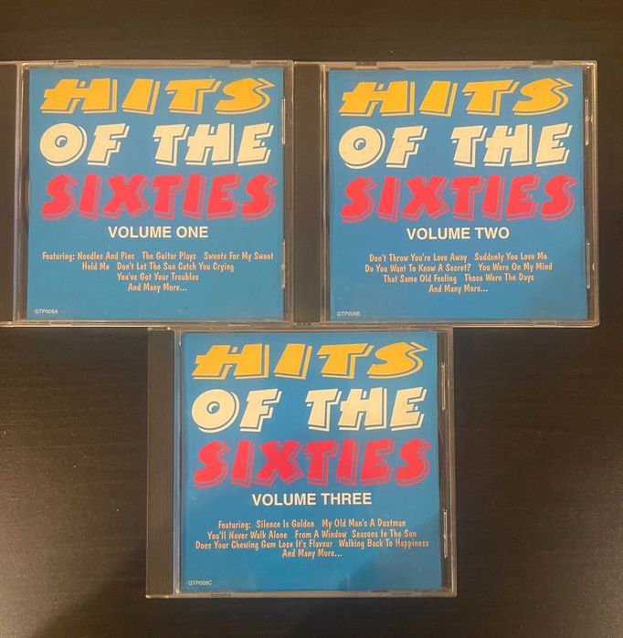 Coleção de 3 cd's "Hits of the Sixties"