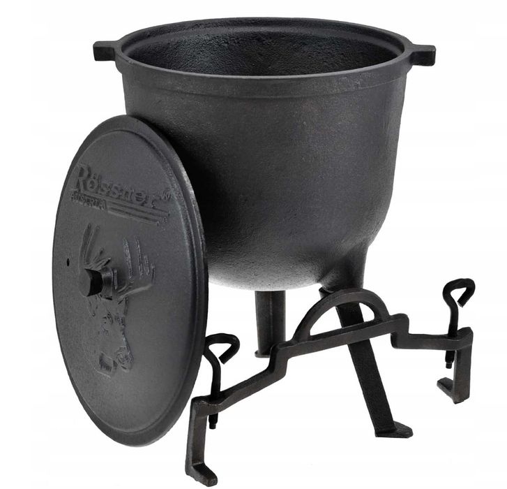 KOCIOŁEK ŻELIWNY 8 L GARNEK Myśliwski na Pieczonki 403