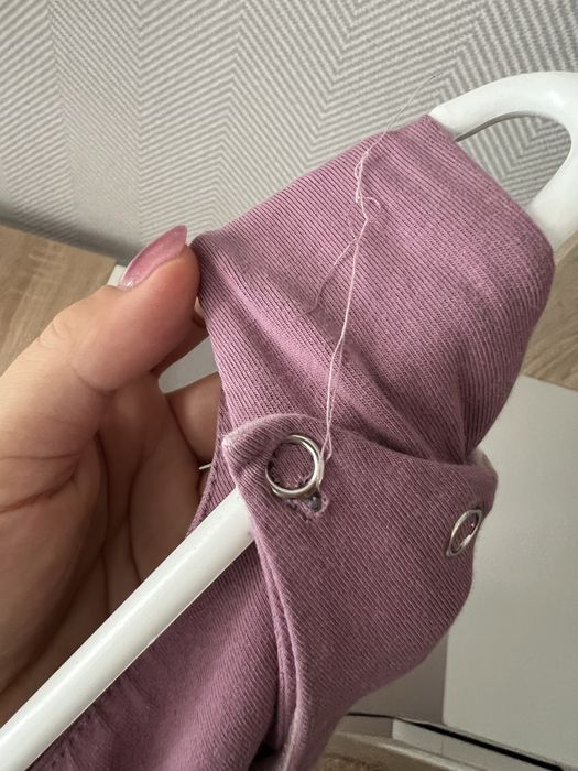 Sukienka porodowa różowa Dusty Floral Bonjour Mommy  rozmiar L