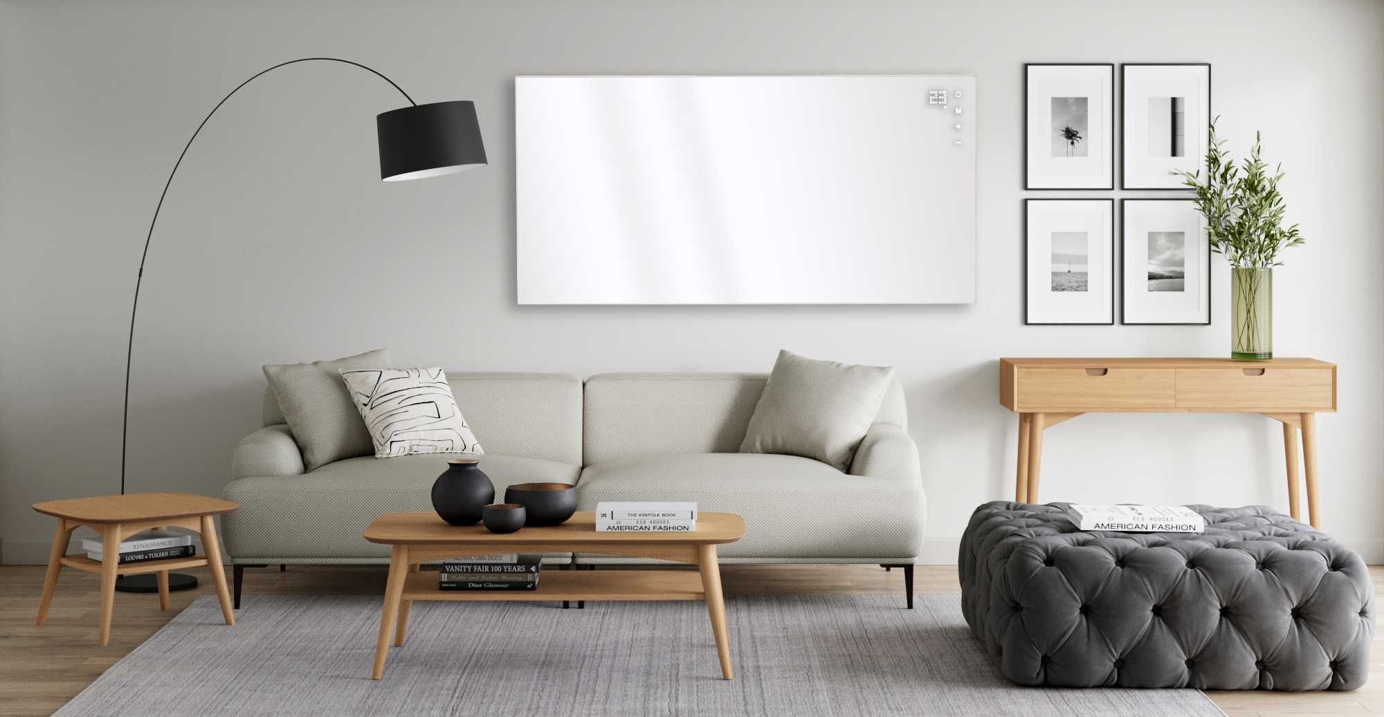 Grzejnik 770W na podczerwień promiennik DOTYK PILOT WIFI PANEL IR