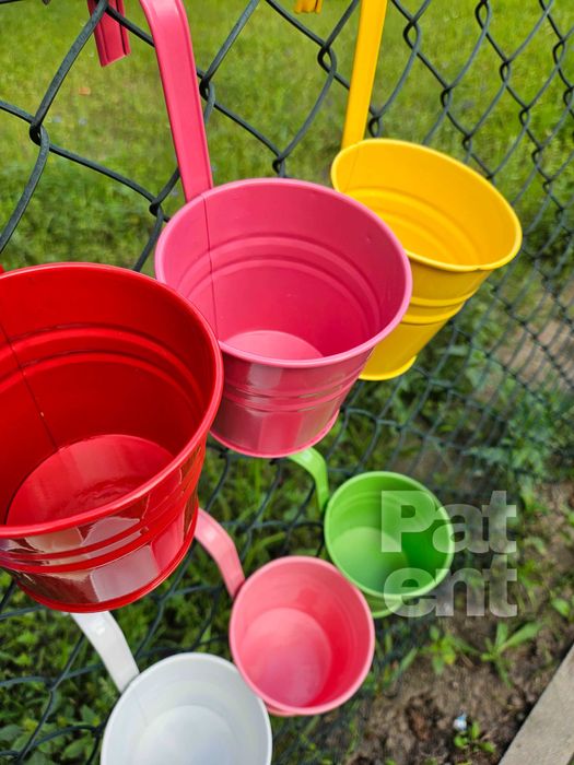 Doniczki kolorowe 10 sztuk na rośliny wiaty do ogrodu na balkon taras