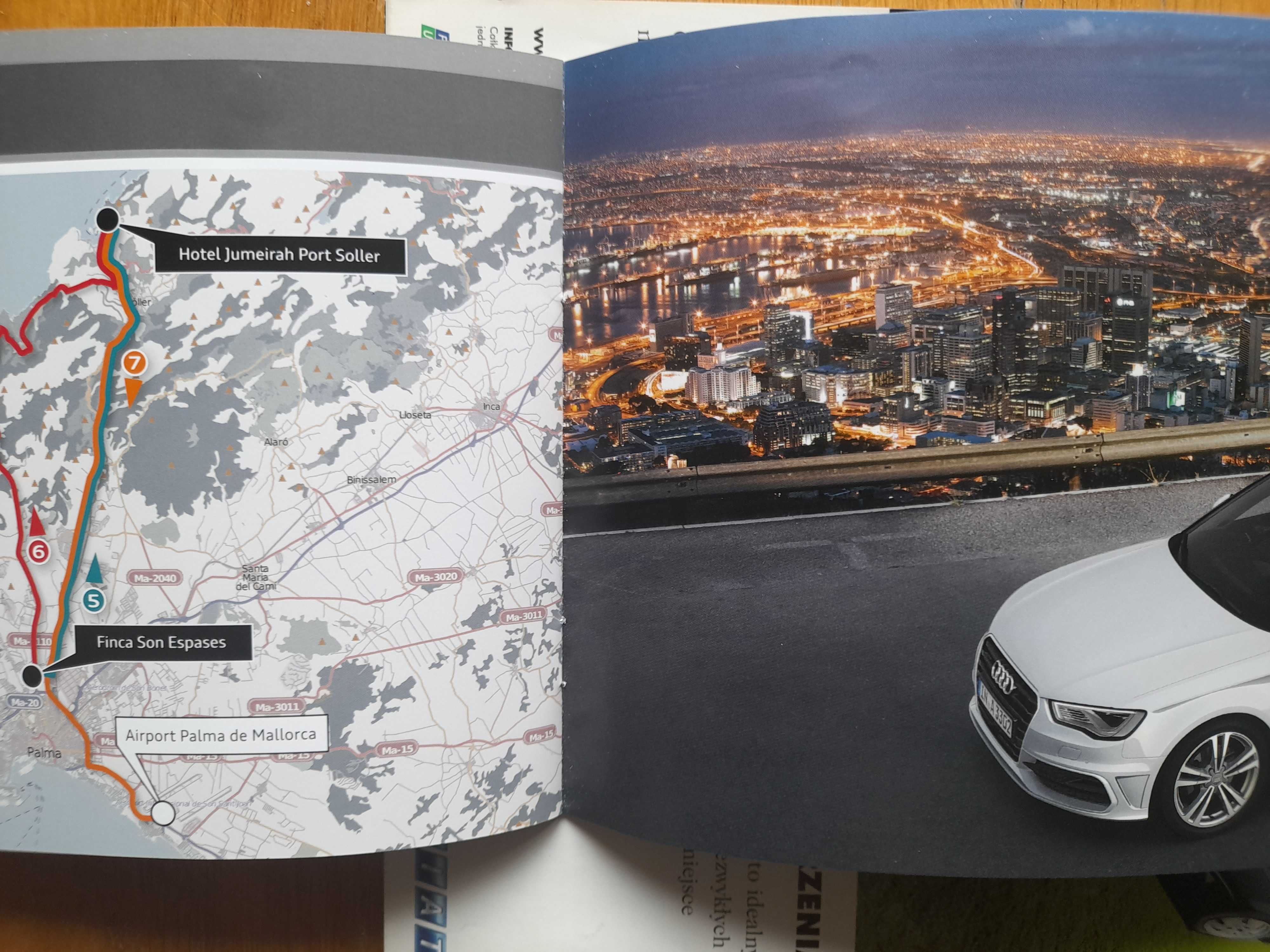 AUDI A3 roadbook z oficjalnej prezentacji modelu