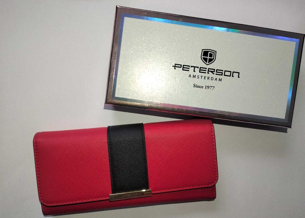 Portfel damski Peterson czerwony