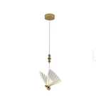 2 szt - Lampa wisząca Mariposa złota kryształ LED