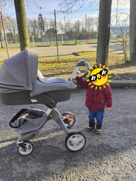 Wózek Stokke Xplory, spacerówka, gondola, adaptery, 2 w 1