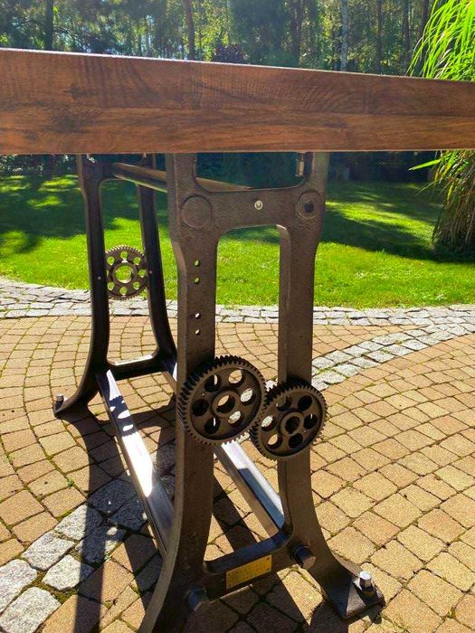 Stół warsztatowy, biurko, antyk, industrialny