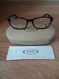 TOD'S NOWE oryginalne męskie oprawki okulary korekcyjne brąz wayfarer