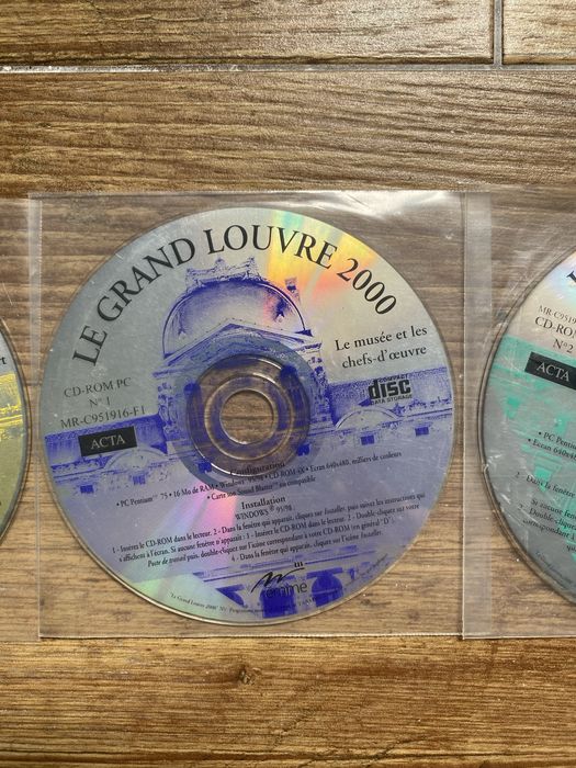 Coleção 3 CD-ROM "Le Grand Louvre 2000