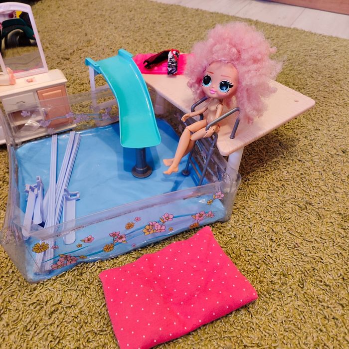 Басейн для ляльок барбі лол меблі іграшки для дівчинки