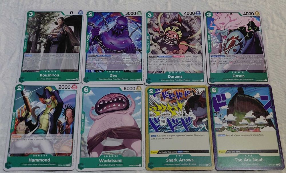 lote de 45 cartas one piece tcg OP06