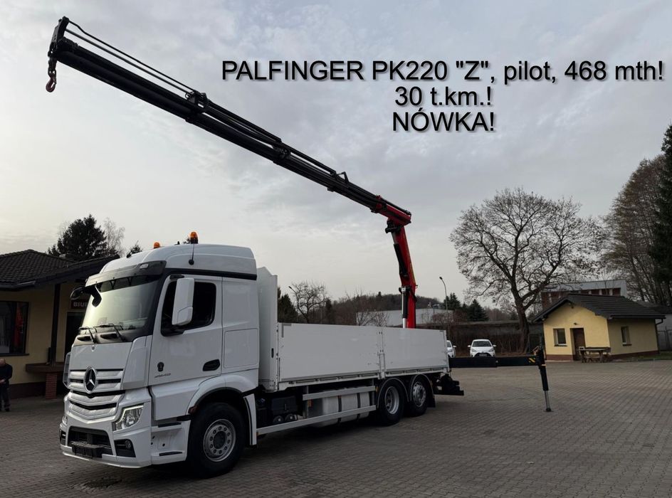 Mercedes-Benz 2648 ACTROS MP5 skrzyniowy z HDS PALFINGER PK2202, 30 t.km.! NÓWKA!  2648 ACTROS MP5 skrzyniowy z HDS PALFINGER PK2202, 30 t.km.! NÓWKA!