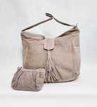 Torebka skórzana taupe shopper skórzana LA REDOUTE TB0003