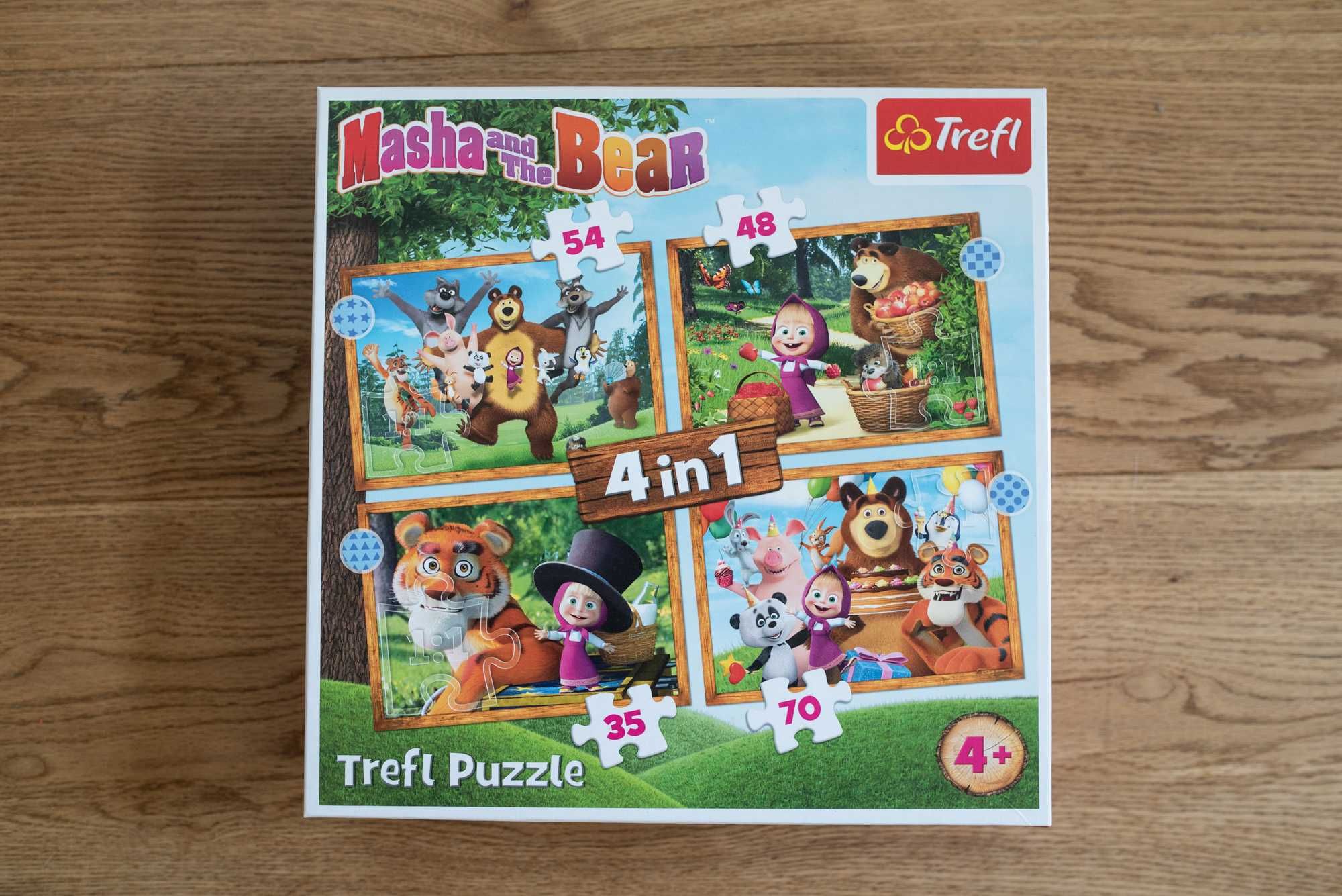 Puzzle Masza i niedźwiedź, Frozen, Psi Patrol/Paw Patrol 20-70 el.