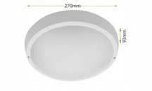 Lampa LED sufitowa okrągła natynkowa 24W IP54
