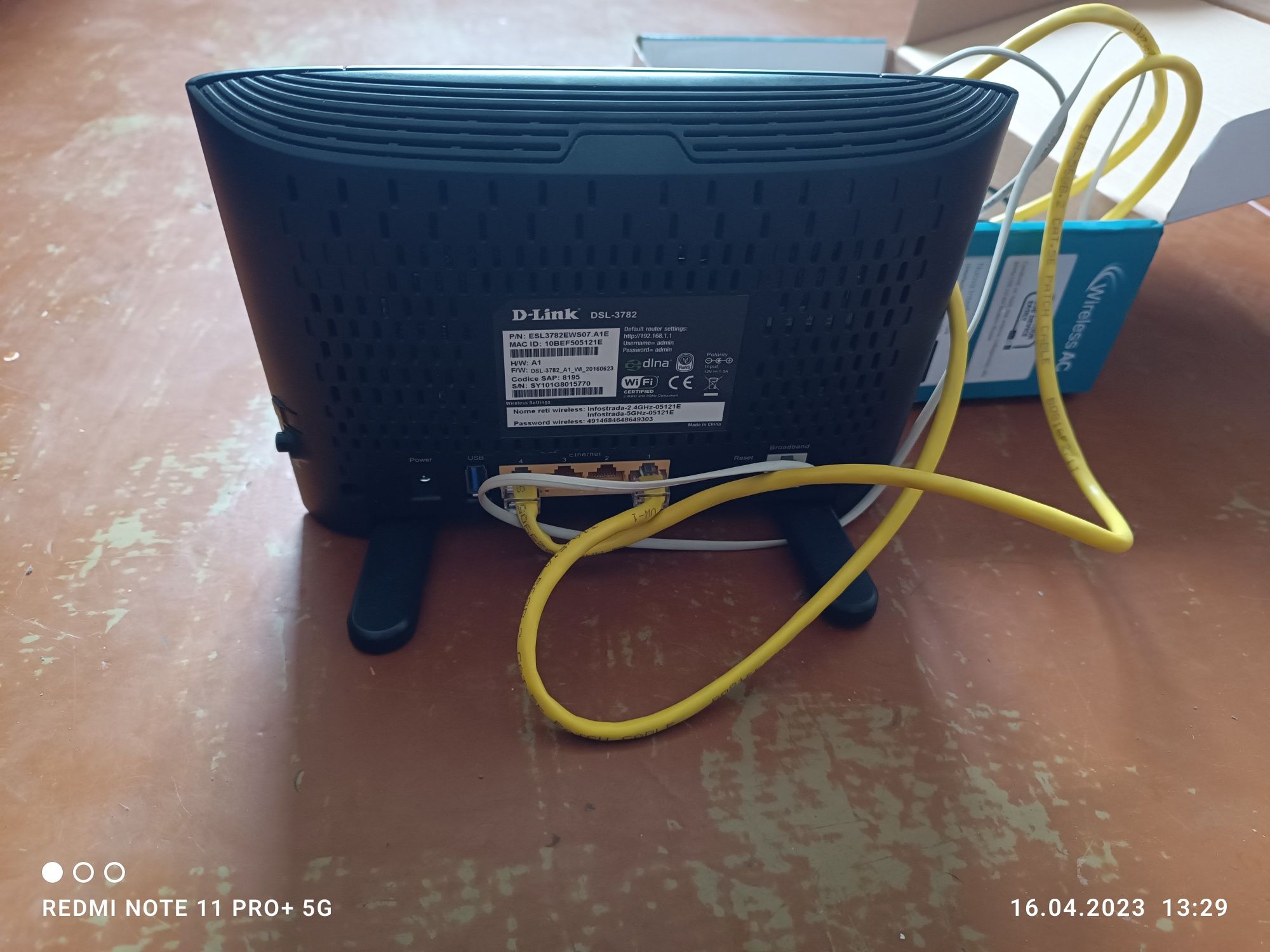 Роутер D-Link DSL-3782