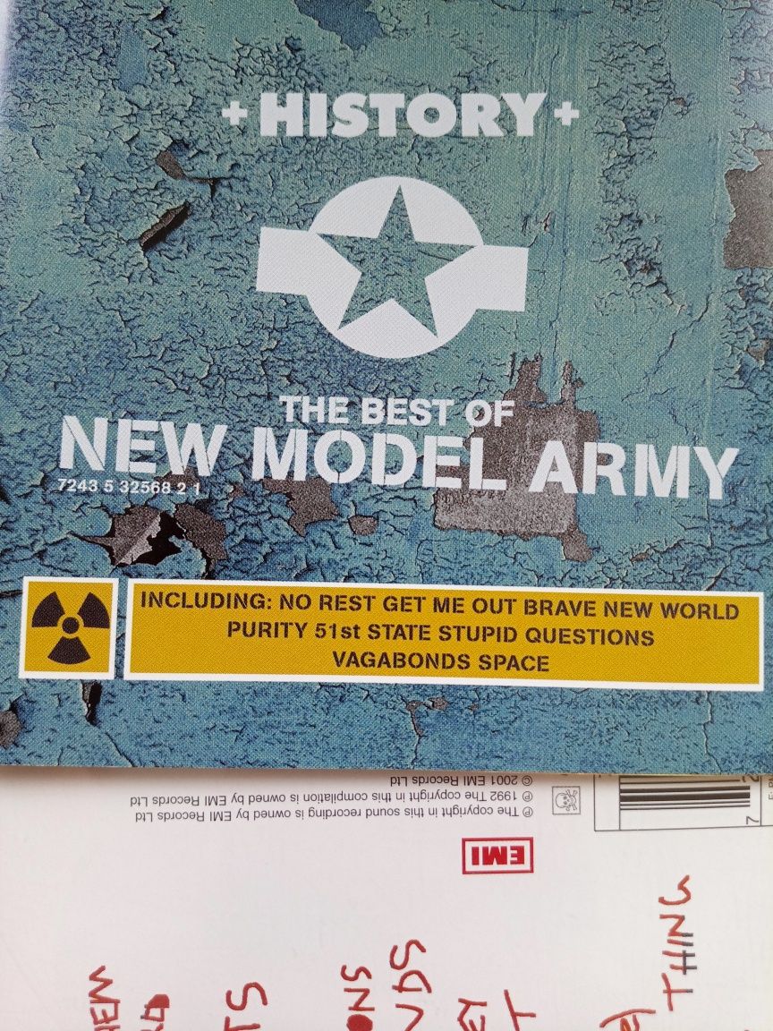 New Model Army History Greates Hits 1992 wyd 2001 EMI CD