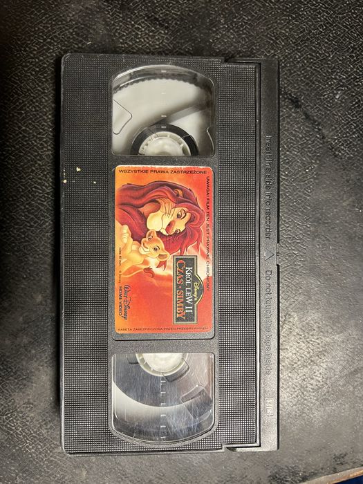 Krol Lew II czas Simby vhs