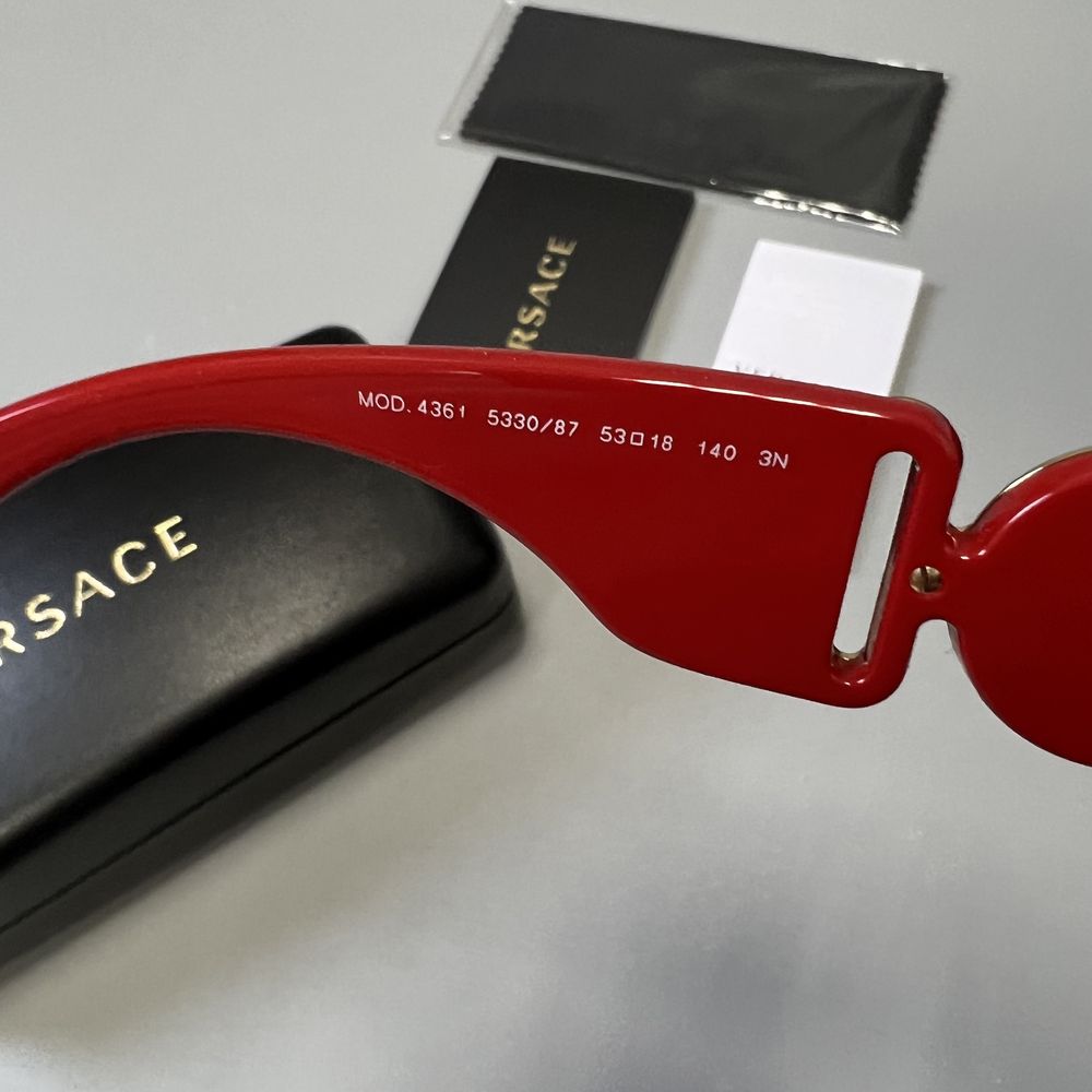 Versace MEDUSA Red оригинал новые солнцезащитные очки (NEW)