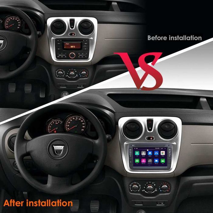 Radio 2din Android 12 Dacia Duster Logan Sandero Renault Captur