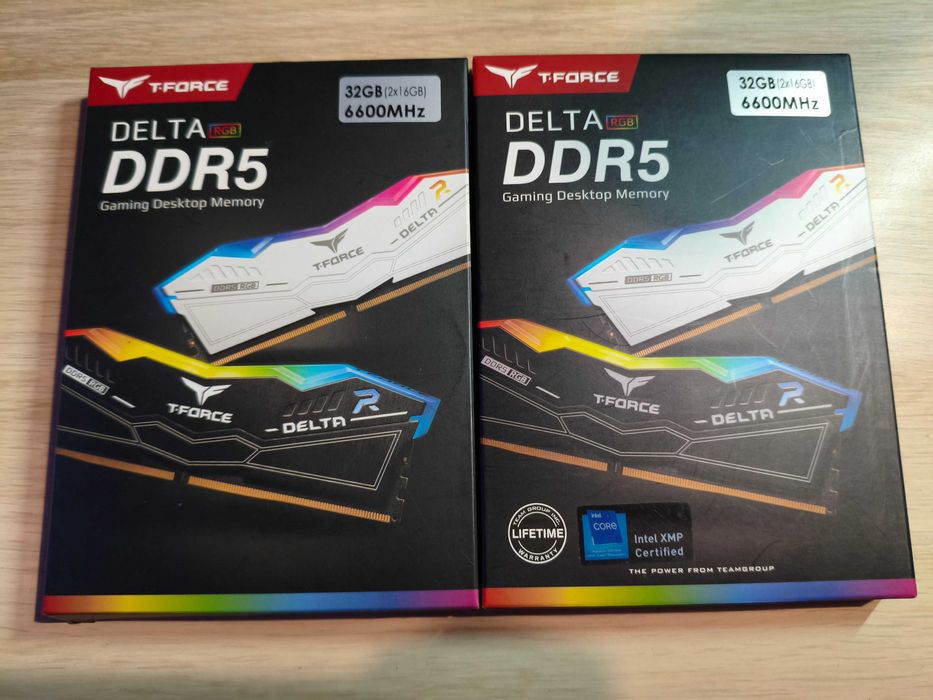 Memorias RAM 4 x 16Gbs ( 64Gbs ) T.Force Delta DDR5 6600Mhz Rgb