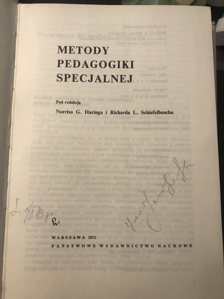 Metody pedagogiki specjalnej PWN 1973