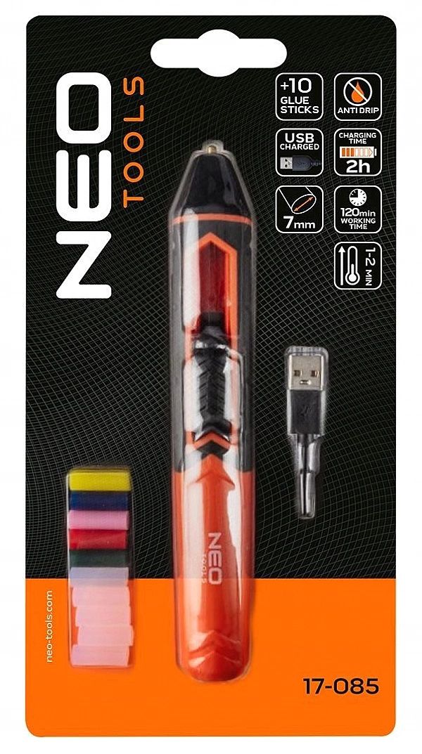 Długopis, Pistolet Akumulatorowy Do Kleju Na Gorąco 8 Mm 2000 Mah, Usb