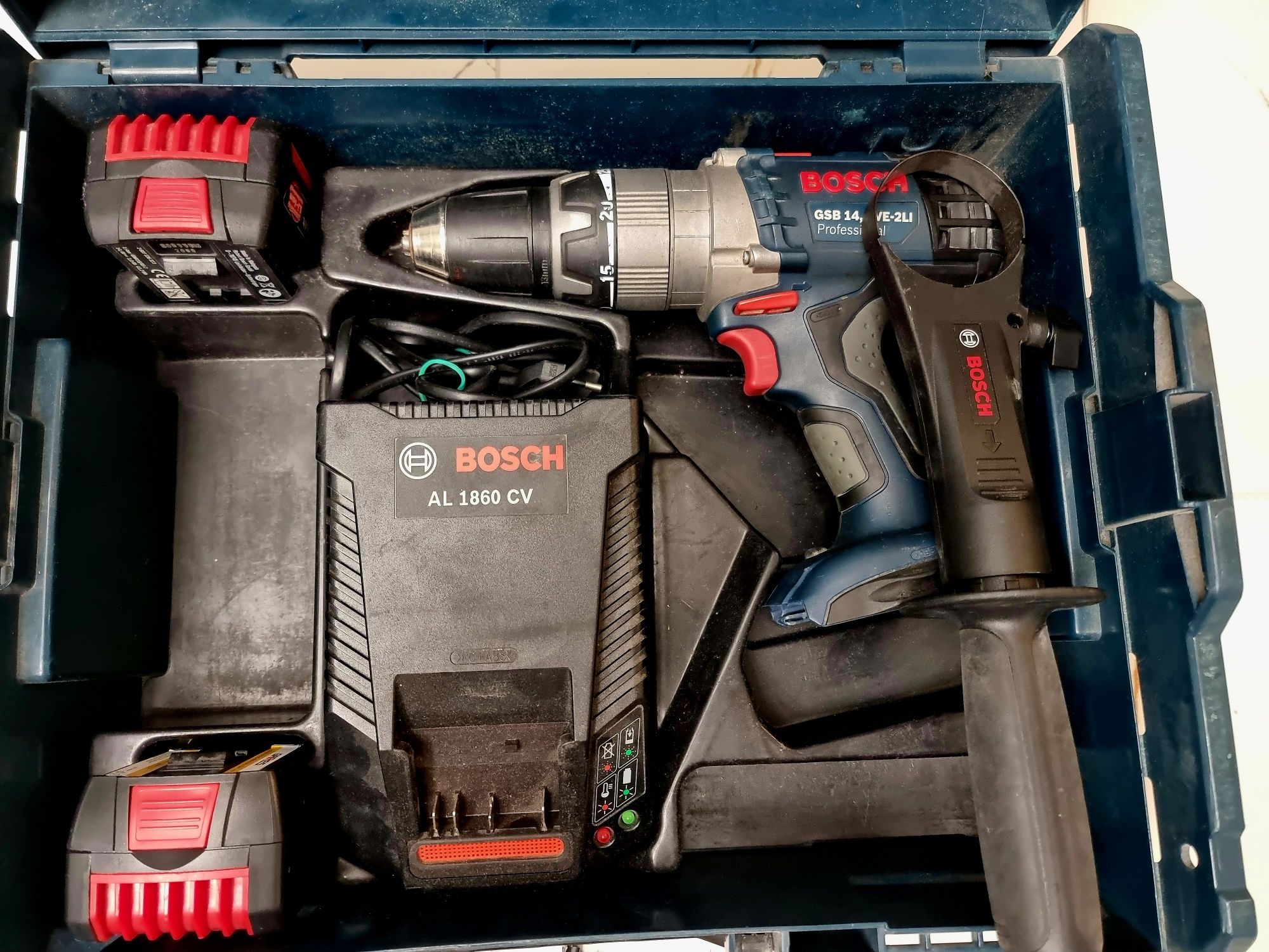 BOSCH Wiertarko Wkrętarka z Opcją Udaru - 2 AKUMULATORY gsb 14,4 VE-2