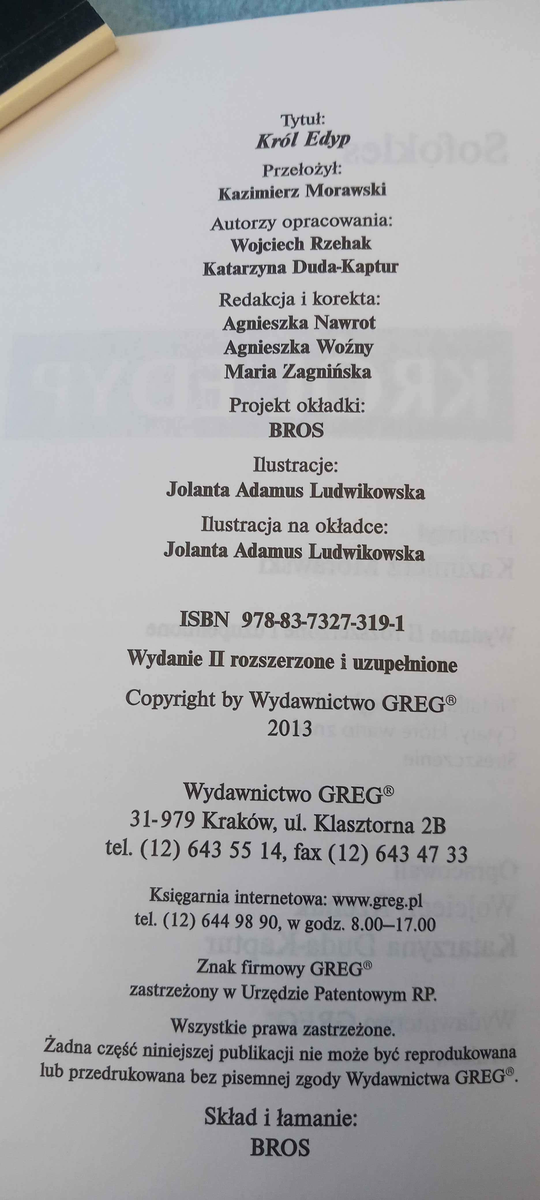 "Król Edyp" Sofokles, lektura z opracowaniem i streszczeniem