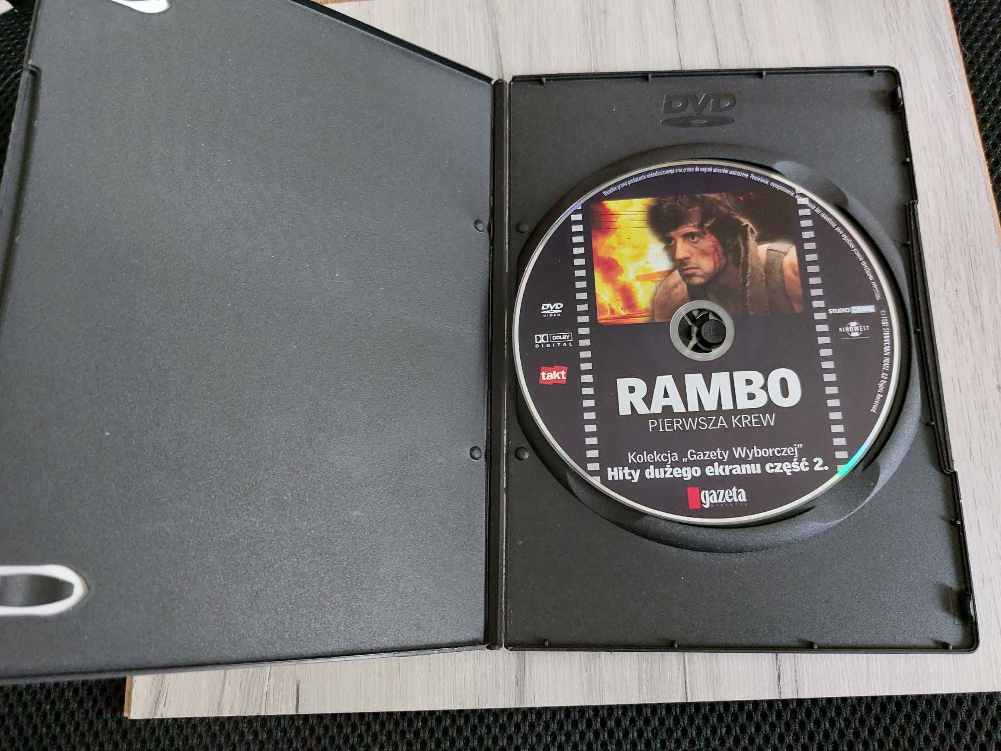 „Rambo, pierwsza krew”, płyta DVD, kolekcja Gazety Wyborczej