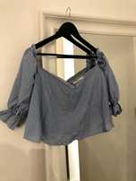 Camisola / blusa sem ombros da Zara tam. M/L NOVA