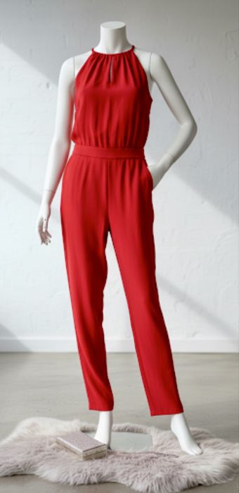 Czerwony damski kombinezon Zara rozmiar 34/XS