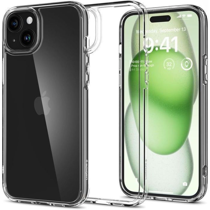 Etui Spigen Ultra Hybrid iPhone 15 Plus - Krystalicznie Przejrzyste