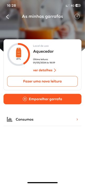 Aquecedor a gas galp pluma