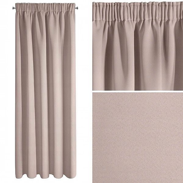 Zasłona Zaciemniająca Gotowa Dekoracyjna na Taśmie 135x270 PARISA