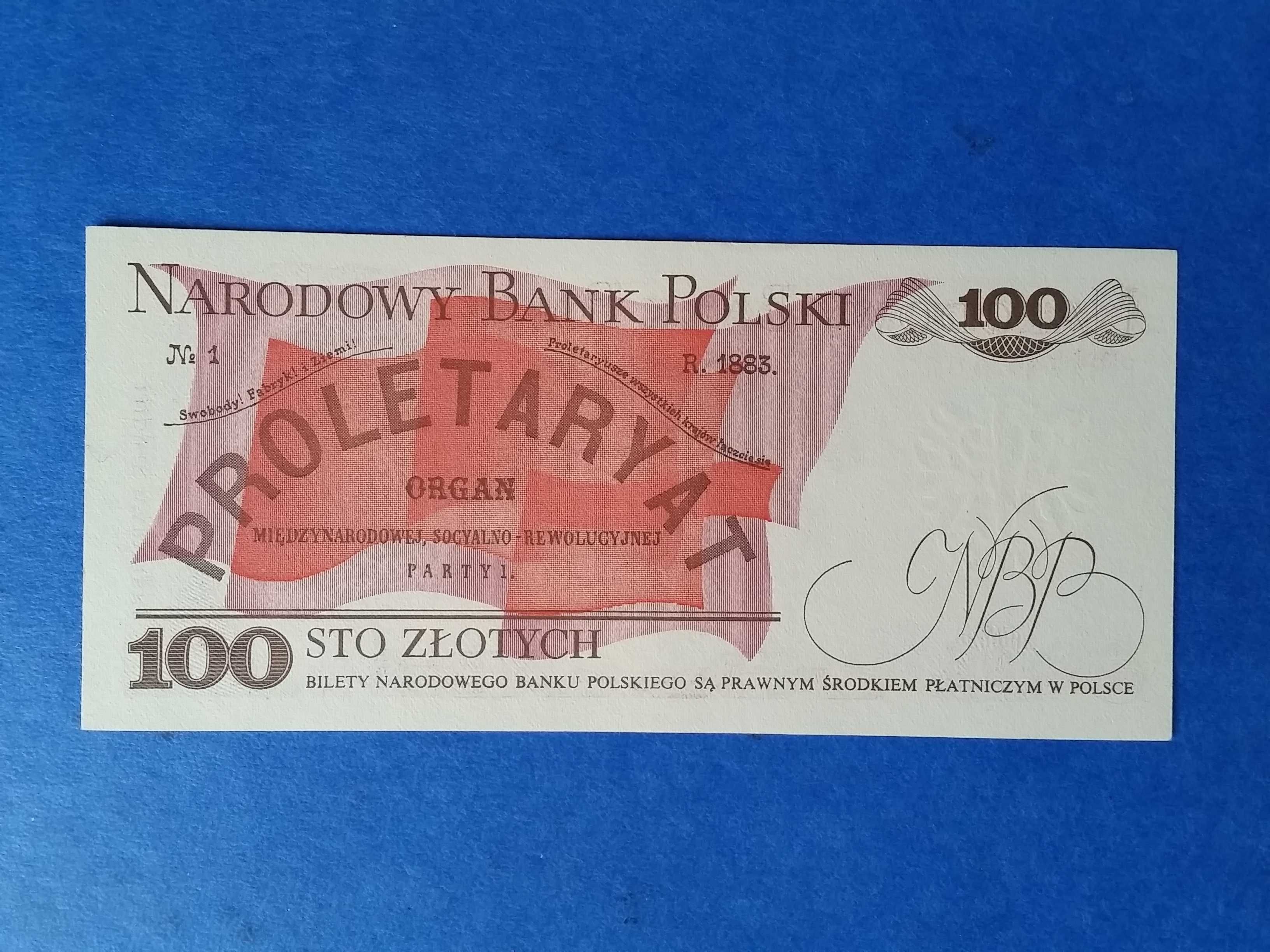 100 zł 1988 Waryński Ser PR UNC