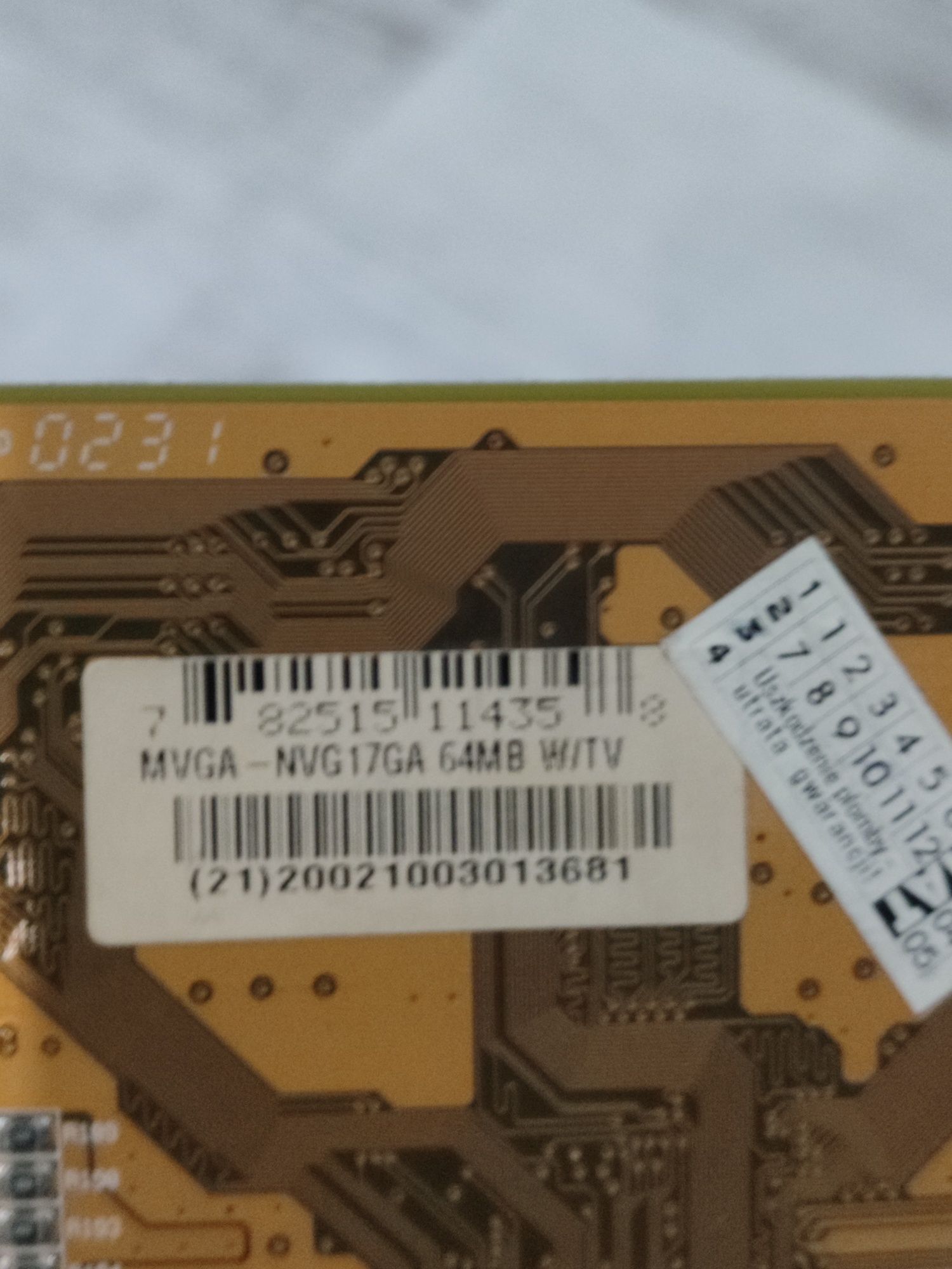Karta graficzna nvidia MVGA-NVG17GA 64MB VGA Video