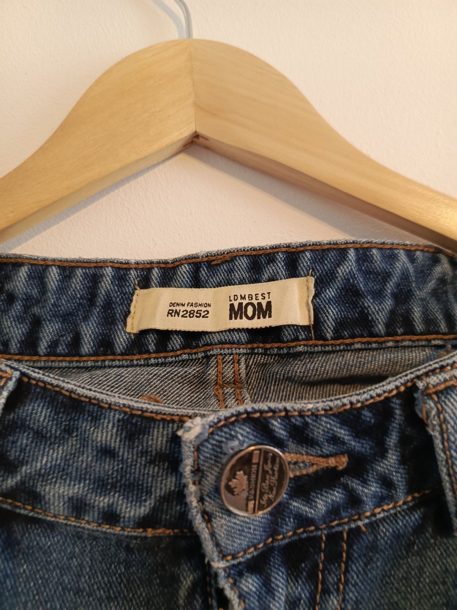 Granatowe jeansy LDM BEST MOM