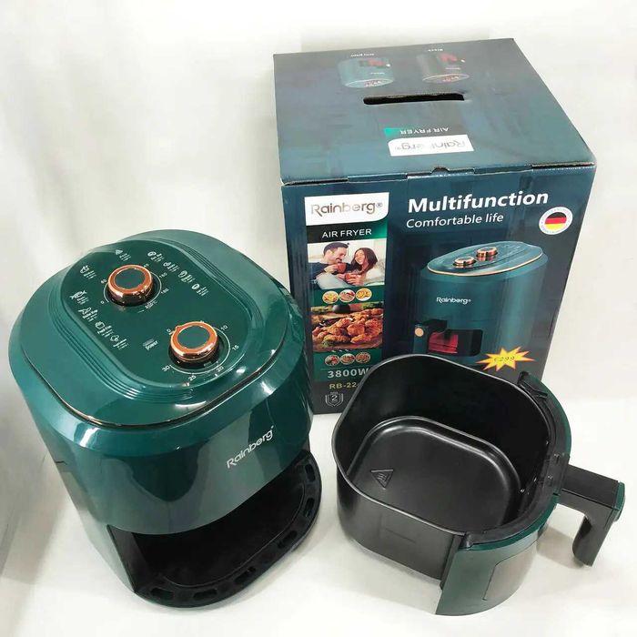 Мультипечь аэрогриль фритюрница 3800W 12 программ без масла фритюрниця