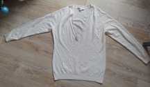 Sweter damski sweterek 44 Noric L/XL 100% wełna beżowy kremowy