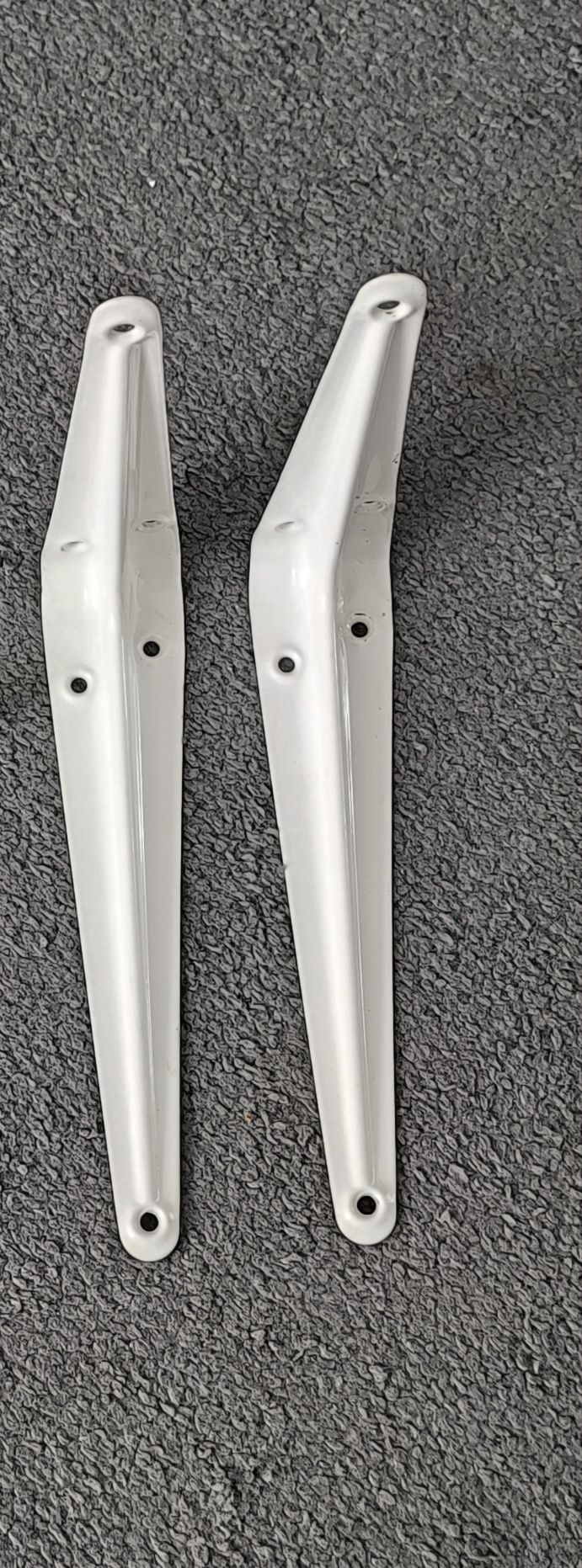 Wspornik metalowy biały /2 szt