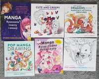 Pop manga kolorowanki rysowanie twarzy emocji Drawing modne dziewczyny