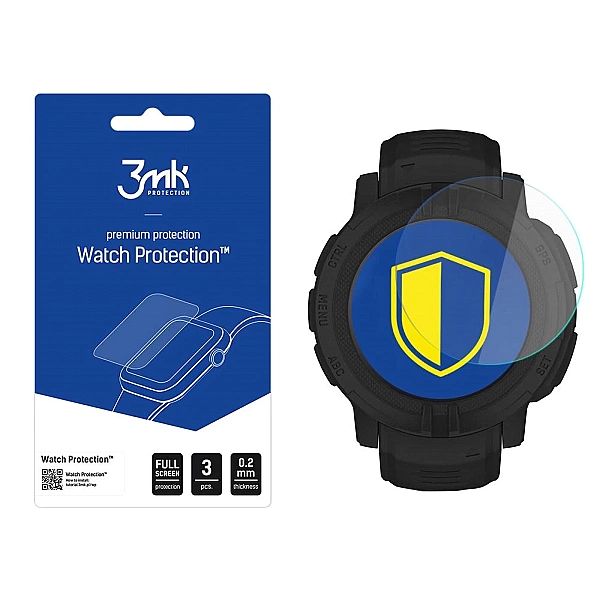 Szkło hartowane 3mk Watch Protection FlexibleGlass na Garmin Instinct