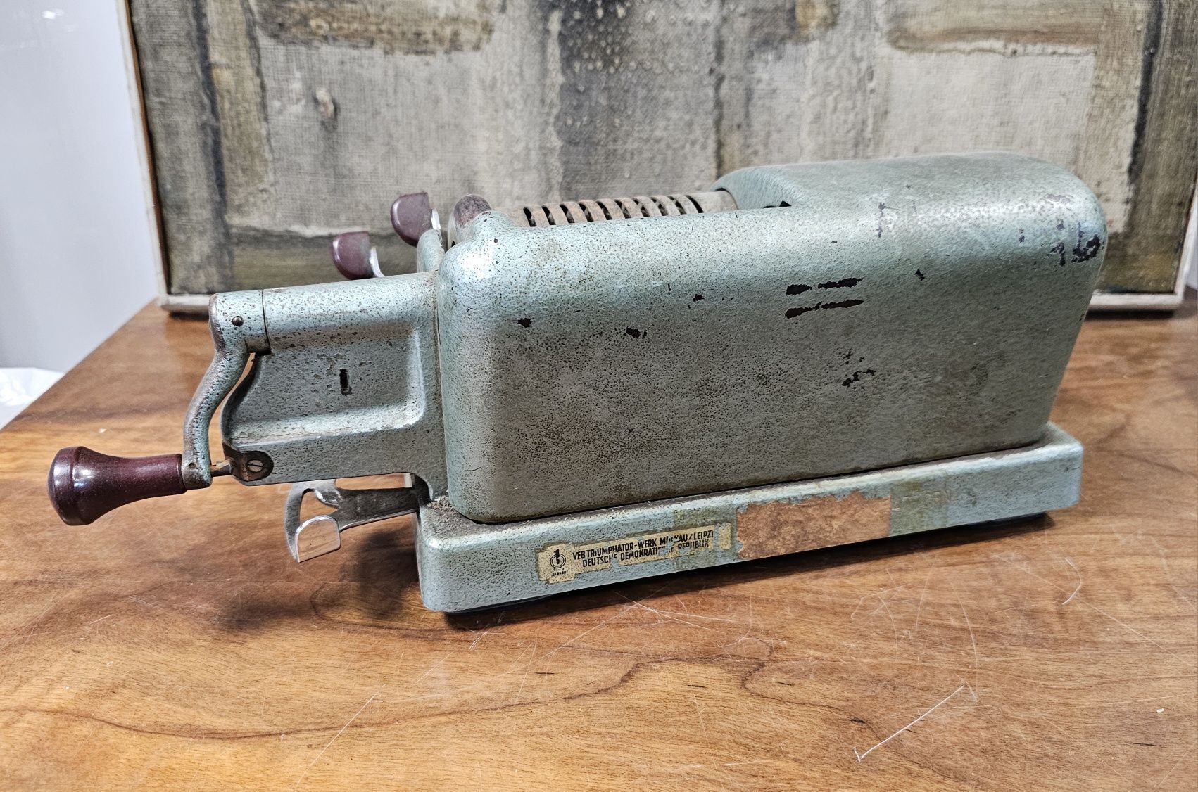 Stara maszyna do liczenia Triumphator - Vintage Prl
