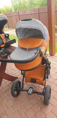 Wózek dzieciecy Lonex Comfort Galaxy 3w2 gondola , spacerówka +fotelik