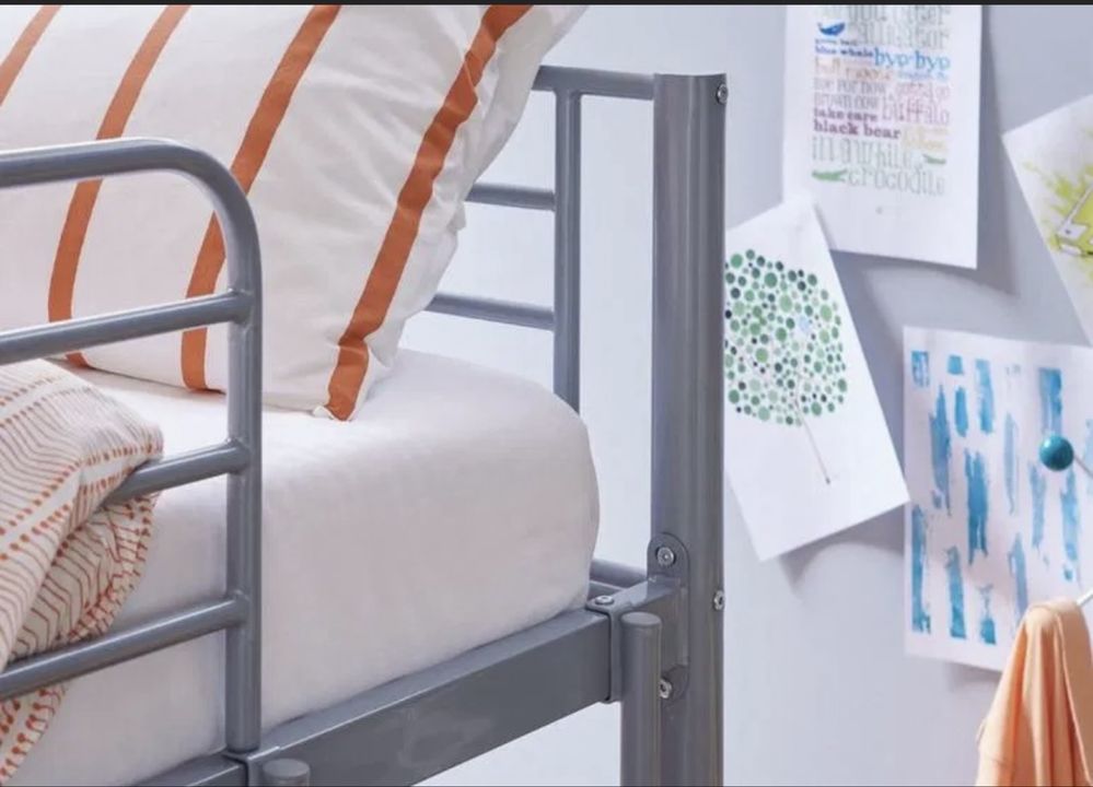 Łóżko piętrowe Ikea metalowe