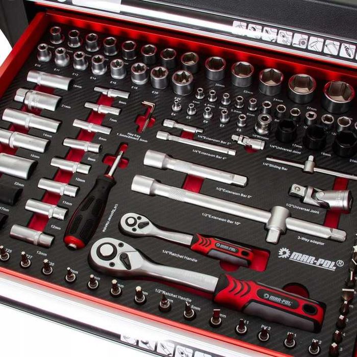 Szafka wózek narzędziowy serwisowy NARZĘDZIA PREMIUM KPL 183 el