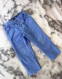 Niebieskie jeansowe spodnie chłopięce || H&M || wzrost 80 cm